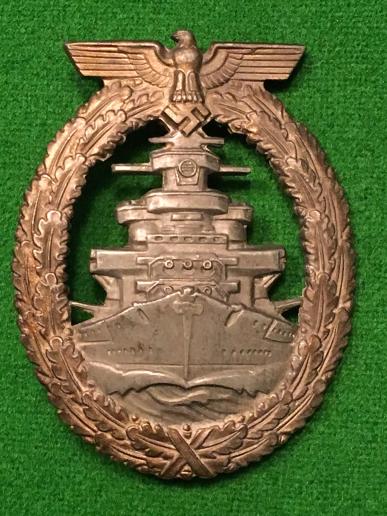 WW2 German High Seas Fleet Badge - Friedrich Orth.