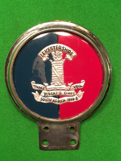 Leicestershire Yeomanry Car Badge.