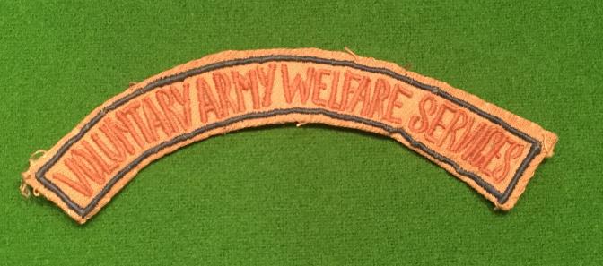 Voluntary Army Welfare Services Shoulder Title.