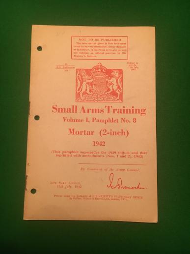 S.A.T. Mortar ( 2 inch ) 1942 Manual.