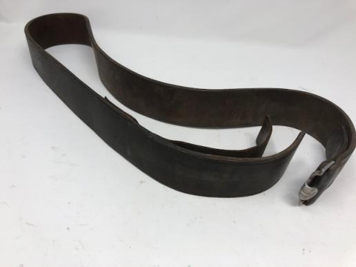 DARK BROWN LUFTWAFFE COMBAT BELT LEATHER.