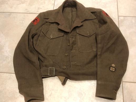 1940 PATTN. BRITISH BATTLEDRESS DATED 1944