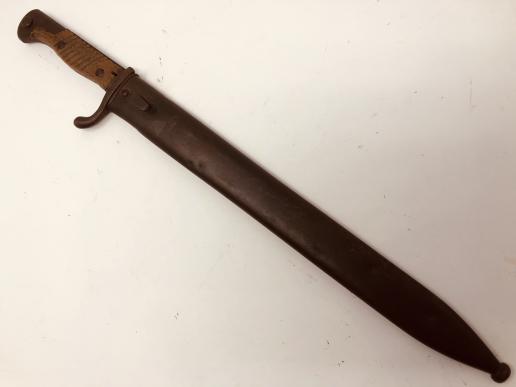 WW1 Imperial German S 98/05 Seitengewehr 'sawback' bayonet by MAUSER.