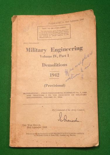 1942 Military Engineering - Demolitions.