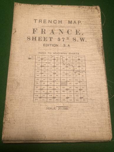 WW1 Trench Map - Hindenburg Line 1917.