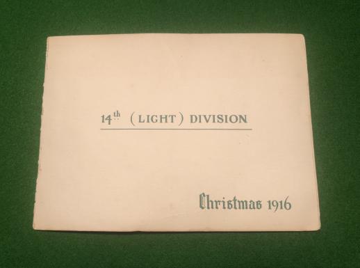 WW1 14th ( Light ) Division Christmas Card.