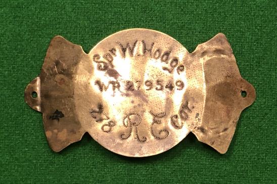 WW1 Waterways & Railways RE Identity Tag.