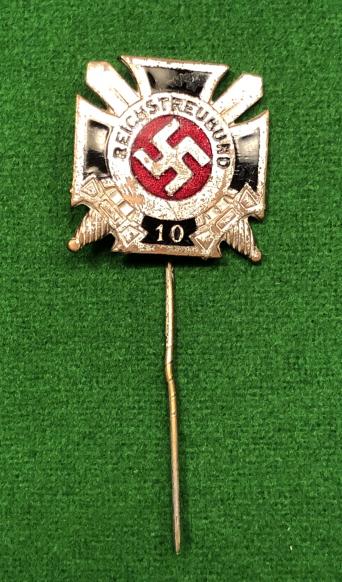 Reichstreubund 10 Year Members Pin.