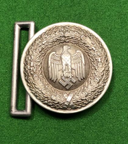 WW2 German Officer's Brocade Belt Buckle.