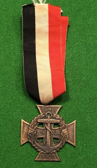 Freikorps Honour Badge of the III Marine Brigade von Loewenfeld.