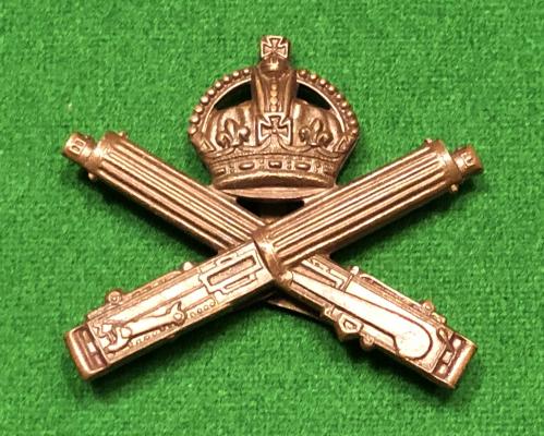 WW1 Machine Corps Corps Officers Cap Badge.