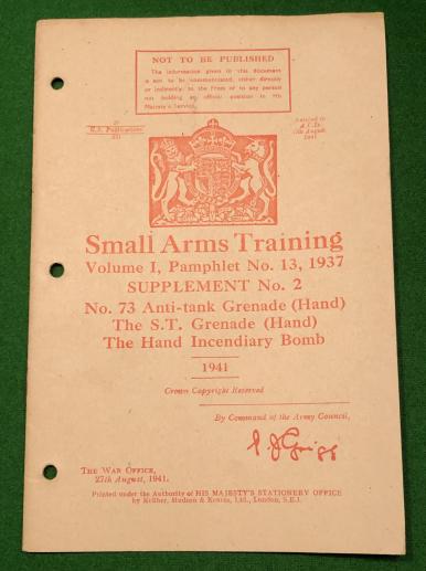 1937 SAT Vol.1 No.13 Grenade - Supplement No.2.