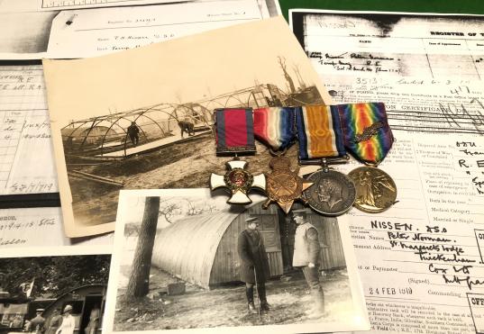 Important WW1 DSO MiD Group - Lt.Col.P.N.Nissen - Nissen Hut inventor