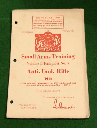 S.A.T. Vol.I No.5 Anti-Tank Rifle 1942.