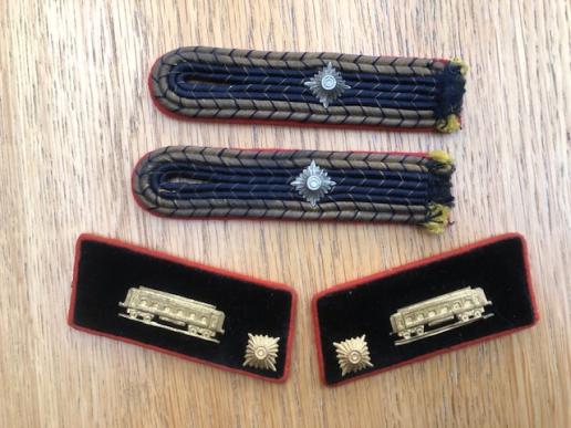 SET OF WW2 THIRD REICH ERA BAHNSCHUTZ INSIGNIA.