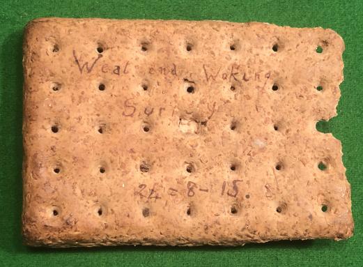 WW1 British Army Biscuit Souvenir.