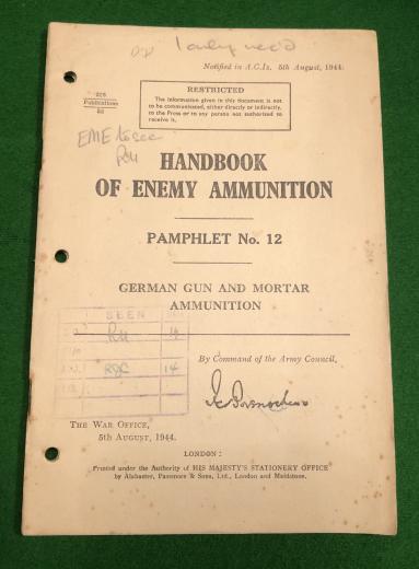 Handbook of Enemy Ammunition.