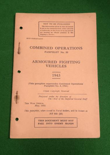 Combined Ops Pamphlet No.33 AFVs.