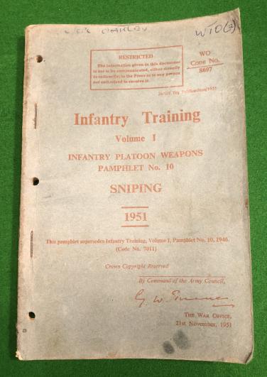 Infantry Training Vol.1 1951 - Sniping.