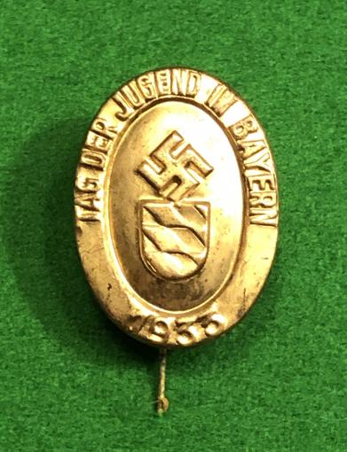 1933 Bavarian Youth Day Stick pin Tinny.