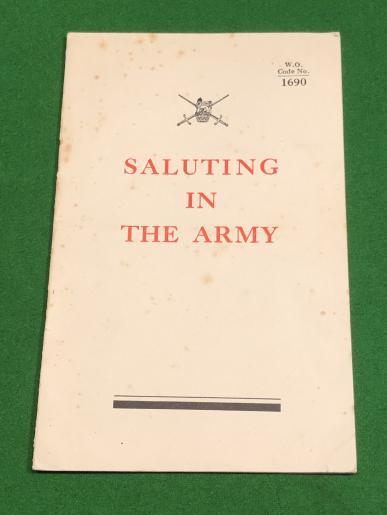 Saluting in the Army.