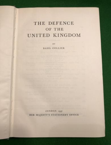 The Defence of the United Kingdom - Basil Collier.