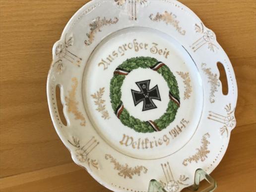 IMPERIAL GERMAN SOUVENIR/COMMEMORATIVE PLATE FOR 1914-15. 