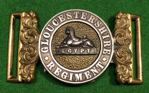 Gloucestershire Regiment Victorian Officer's Waist Belt Clasp.