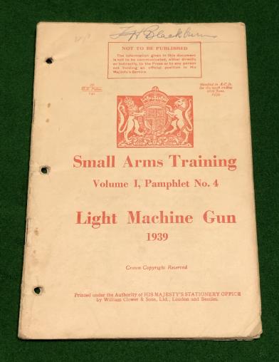 1939 SAT Vol.1 No.4 Light Machine Gun - Bren..