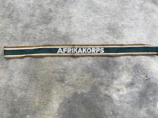 ORIGINAL AFRIKA KORPS CUFF TITLE. 