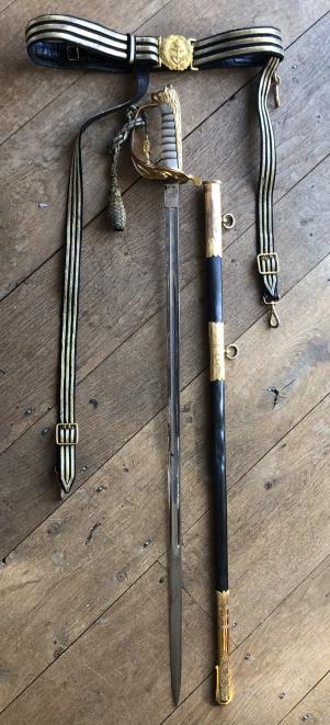 Geo VI 1827 Patt. Naval Officer's Sword and Belt