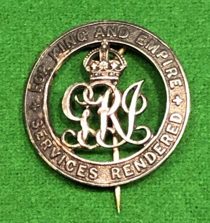 WW1 Silver War Badge - Officer.