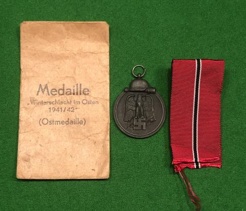 Russian Front medal with Packet