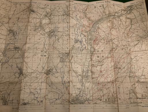 1918 Trench Map - Somme - Tunnelling Coy. RE.