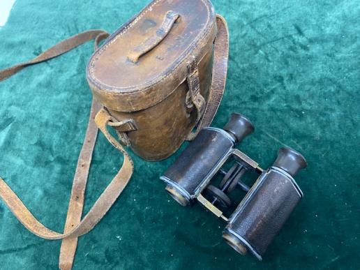 FANTASTIC OFFICERS BINOCULARS USED IN BOER & WWI