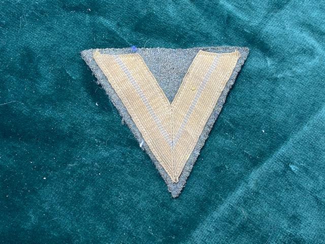 TWO WEHRMACHT/LUFT/ RANK CHEVRONS.