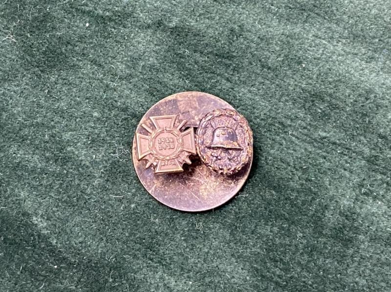 IMPERIAL GERMAN LAPEL MEDAL BUTTON.