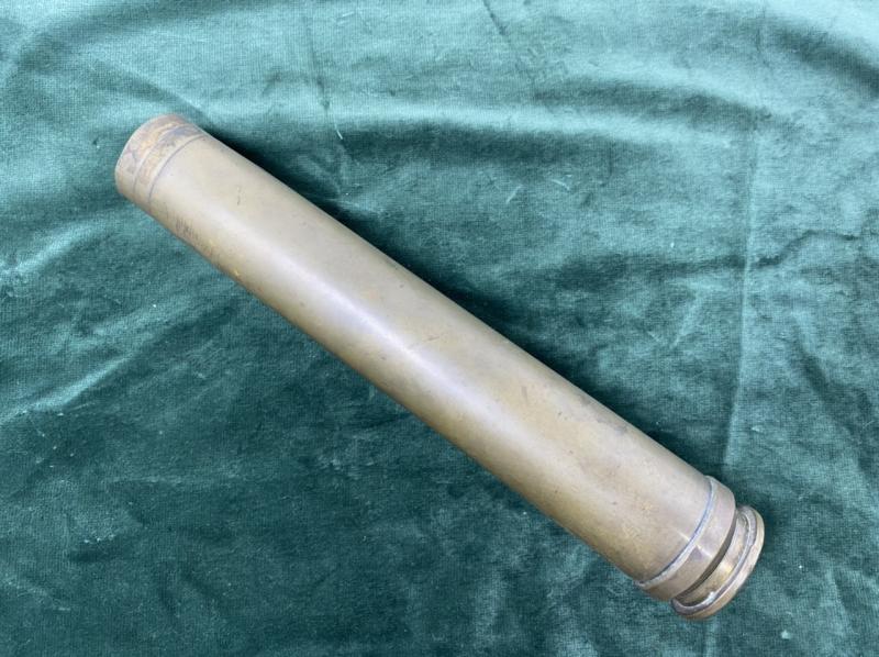 THIRD REICH MARKED 3.7cm FLAK BRASS SHELL CASE.