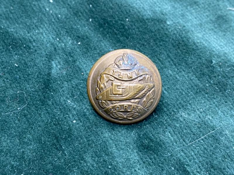 WW1 TANK CORPS TUNIC BUTTON.