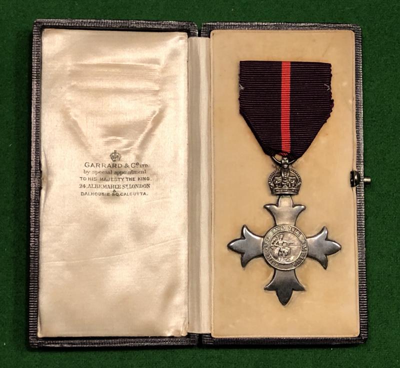 Cased M.B.E. ( Military ). 1st Type.