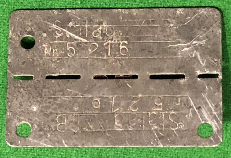 WW2 POW Identity Tag.