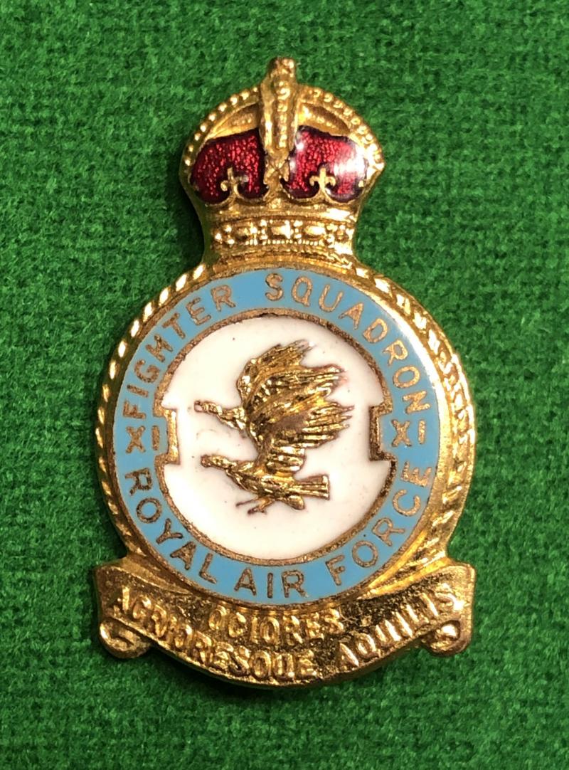 RAF No 11 Fighter Squadron Badge.