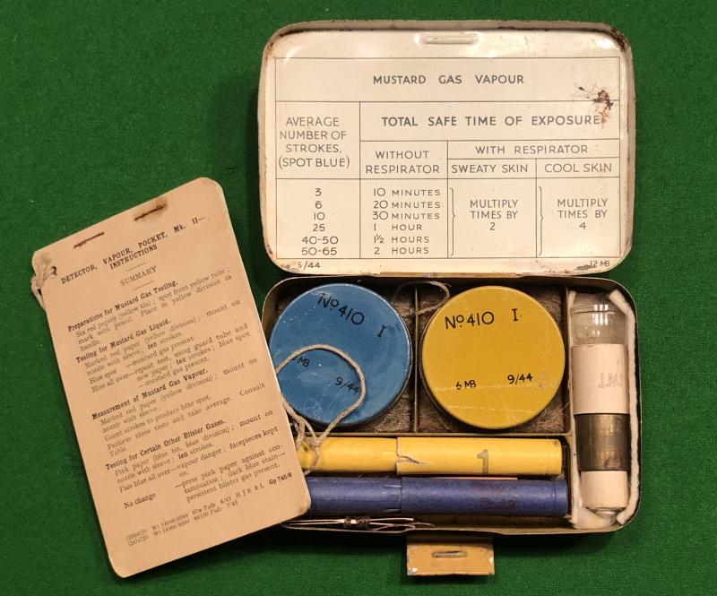 British WW2 Mustard Gas testing kit.