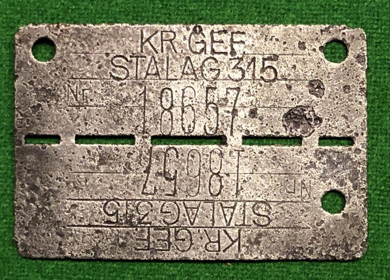 WW2 POW Identity Tag.