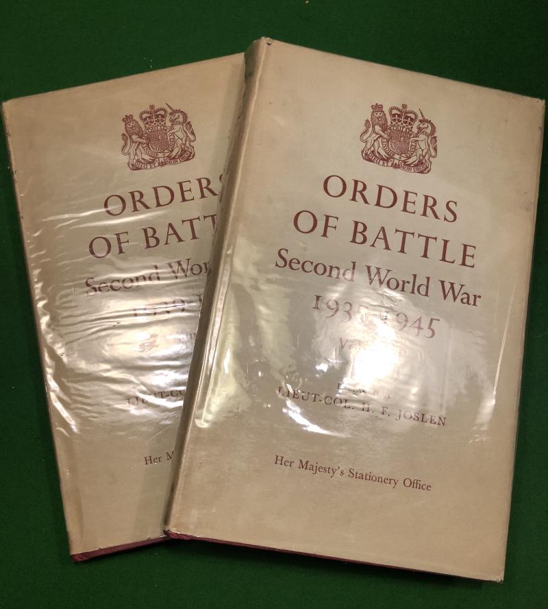 Orders Of Battle.Second World War 1939-45.