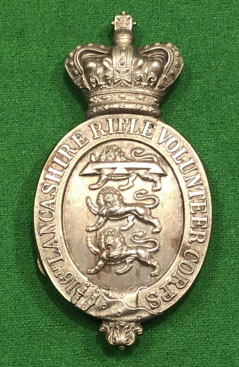 16th Lancashire Rifle Volunteer Corps Shoulder Pouch Plate.