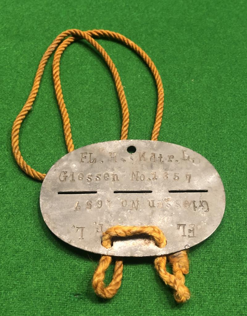 WW2 Luftwaffe Dog Tag.