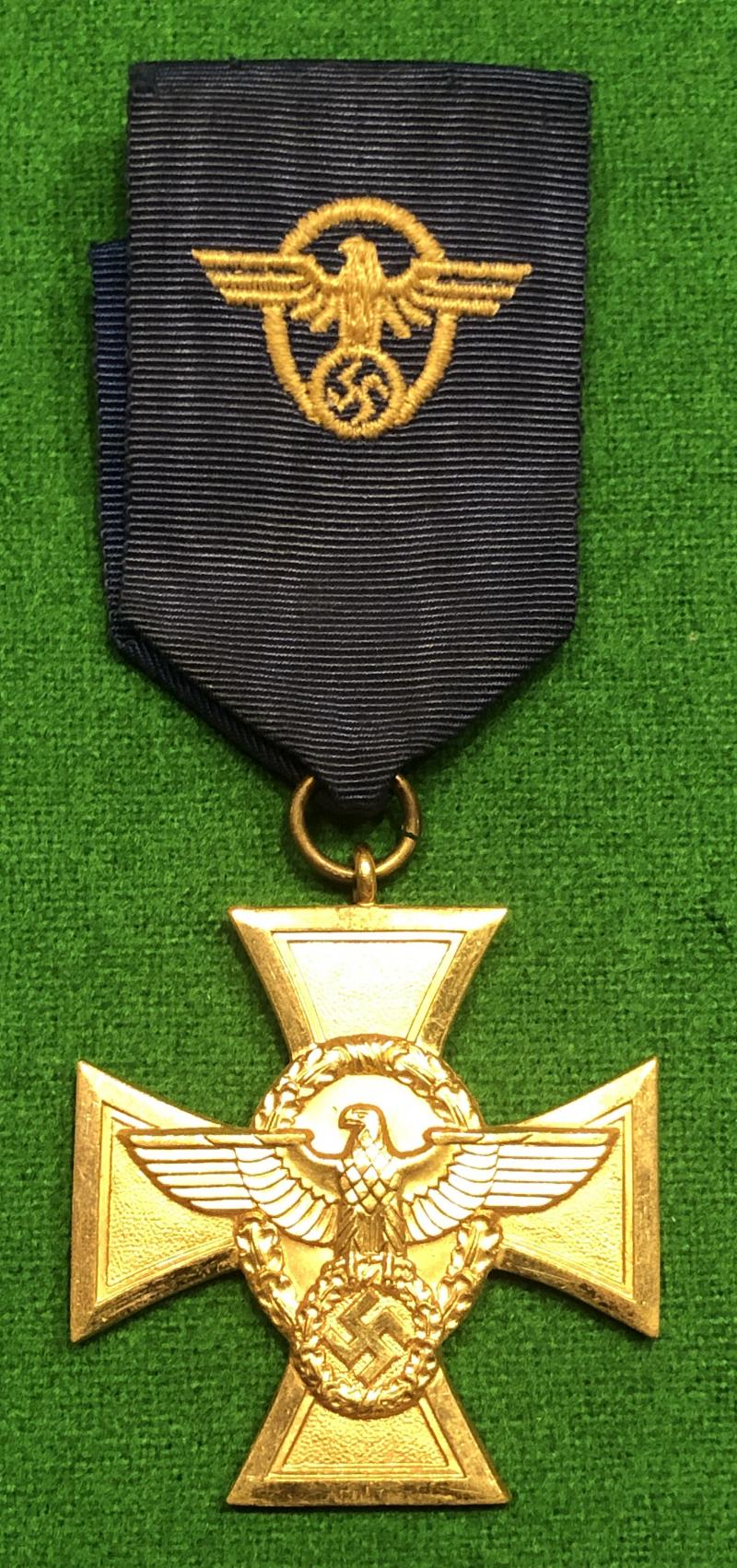 WW2 German Police 25 year Long Service Medal.