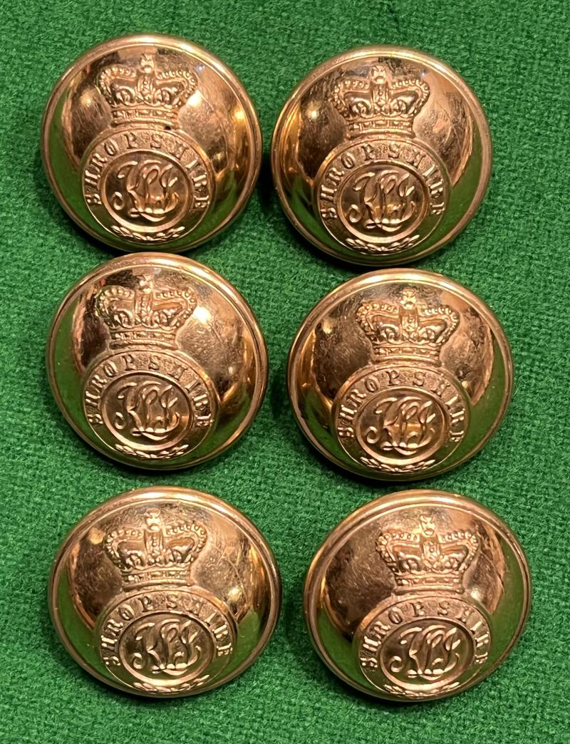 Victorian K.S.L.I. Officer's Buttons.