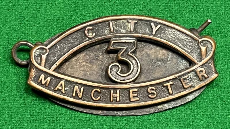 18th Battalion (Service) (3rd City) Manchester Regt. Shoulder Title.